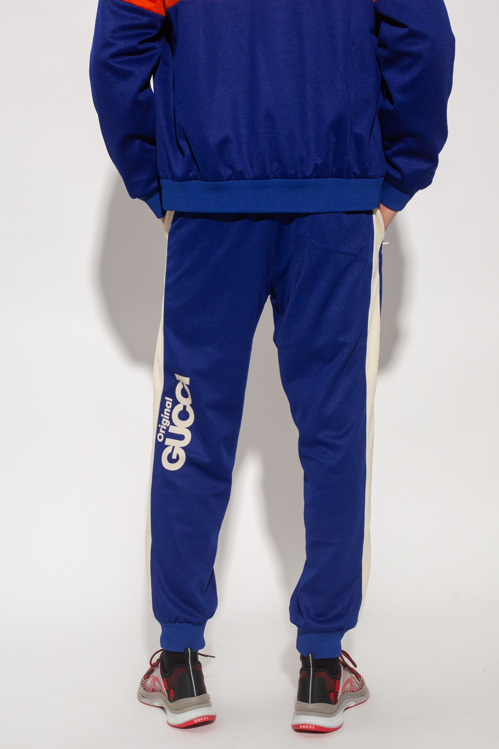 Navy blue sales gucci tracksuit